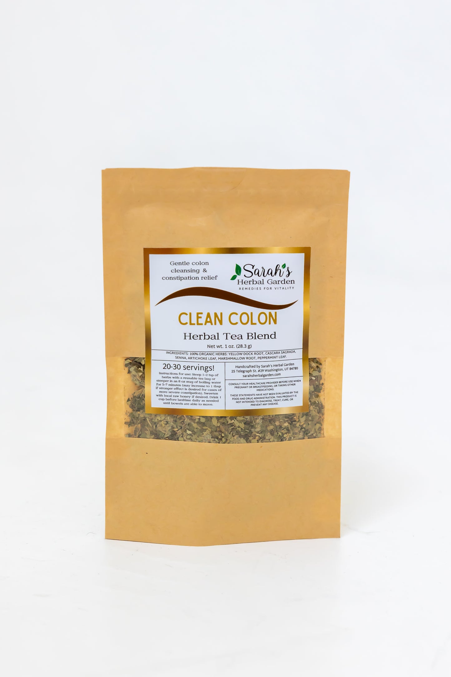 Clean Colon {Herbal Tea Blend for Occasional Constipation}