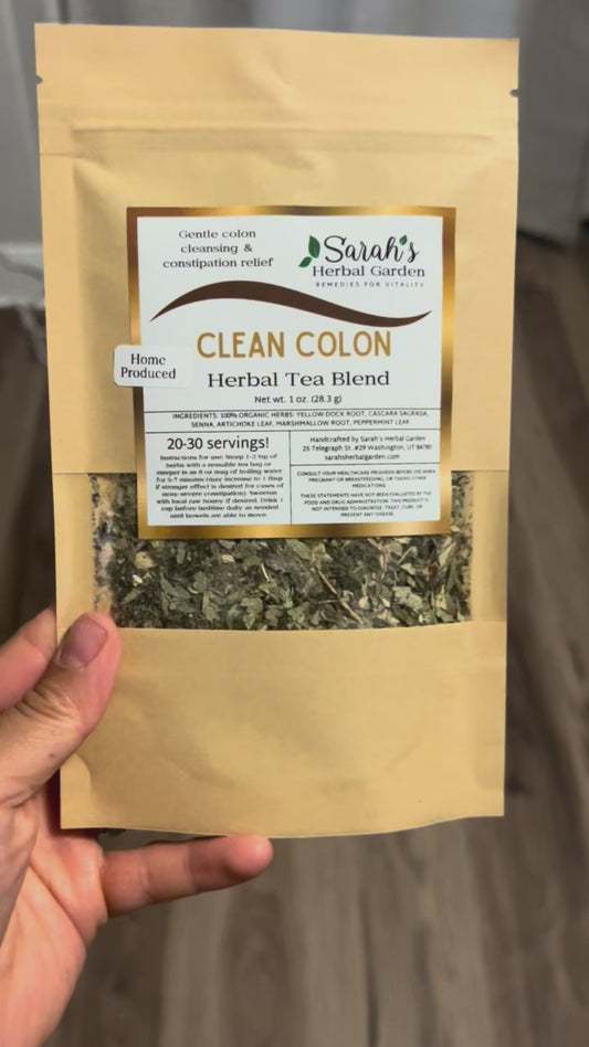 Clean Colon {Herbal Tea Blend for Occasional Constipation}